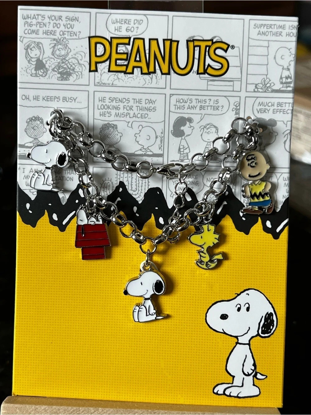 Nostalgic Peanuts Snoopy Doghouse Silver Charm Bracelet24